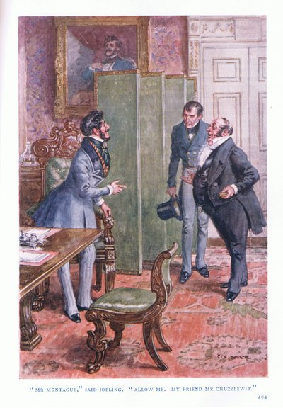 Mr Montague, Said Jobling. Allow Me, My Friend Mr Chuzzlewit. by Charles Edmund Brock